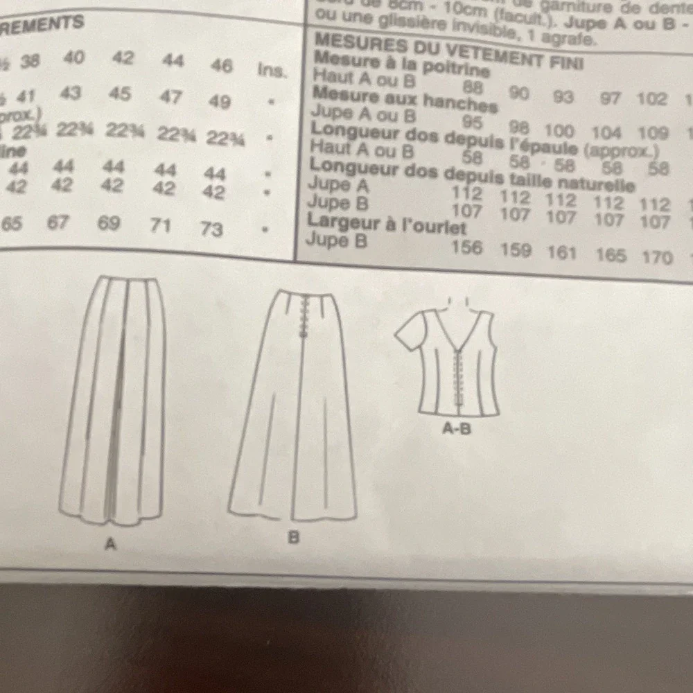 McCalls 2771 Sewing Pattern Misses Petite Top Skirt Sz 12‎ 14 16 Uncut 2000s